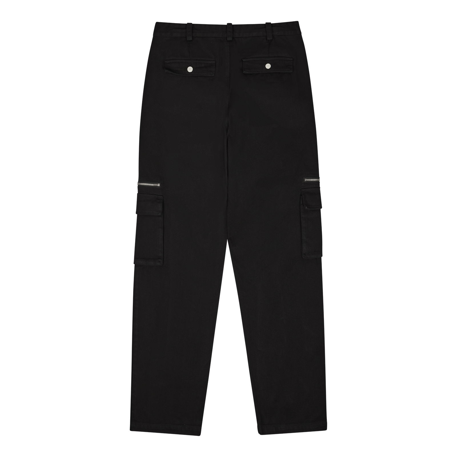 Cotton Cargo Trousers Black
