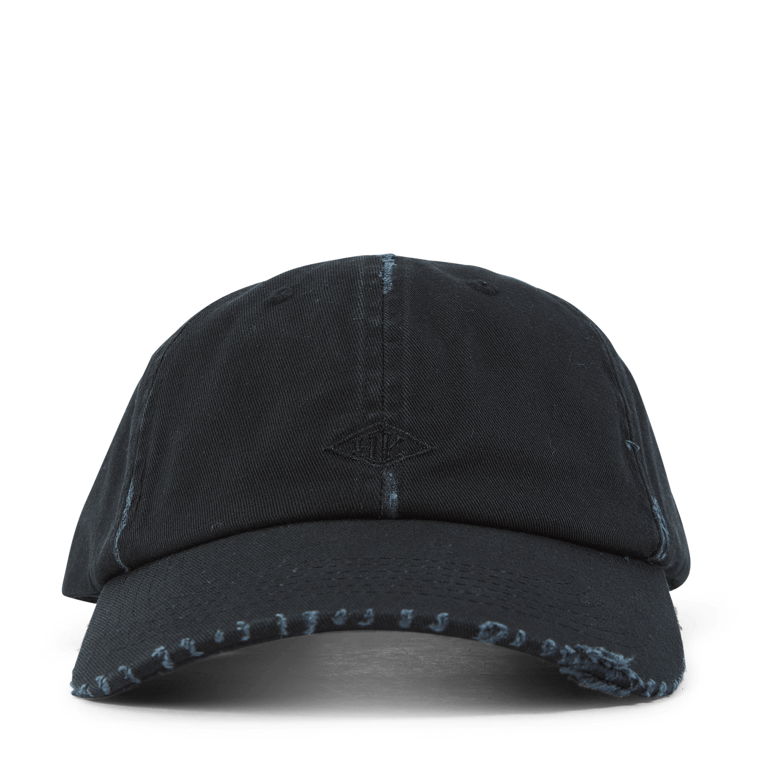 Distressed Diamond Logo Cap Black