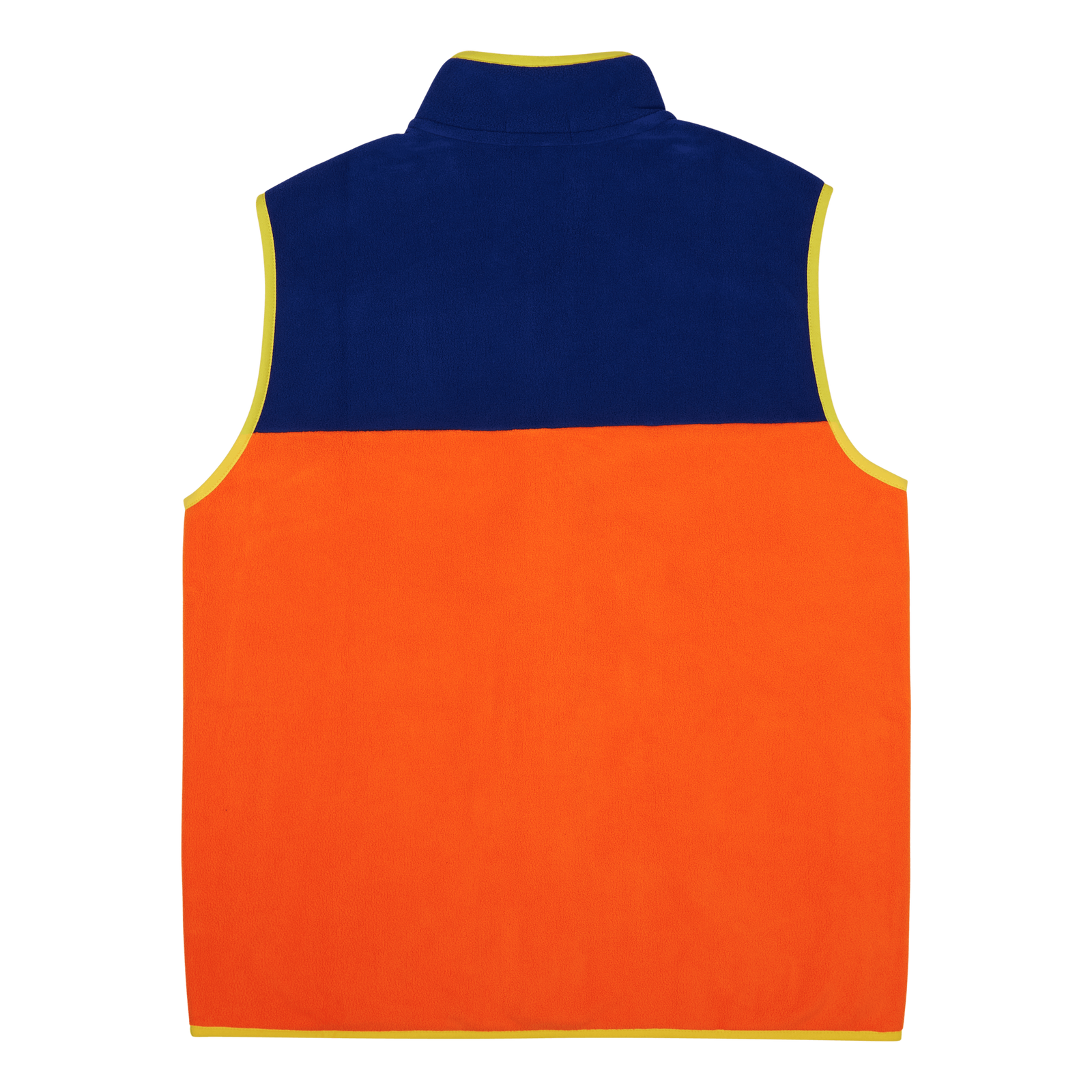 Color-Blocked Brushed Fleece Vest Sailing Orange Multi