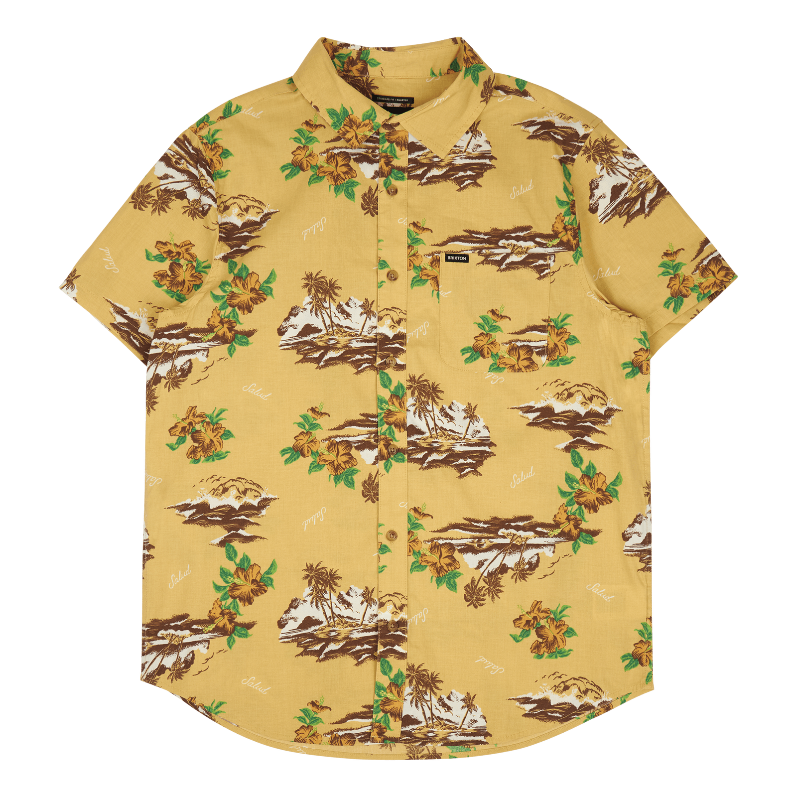 Charter Print S/s Wvn Straw/paradise