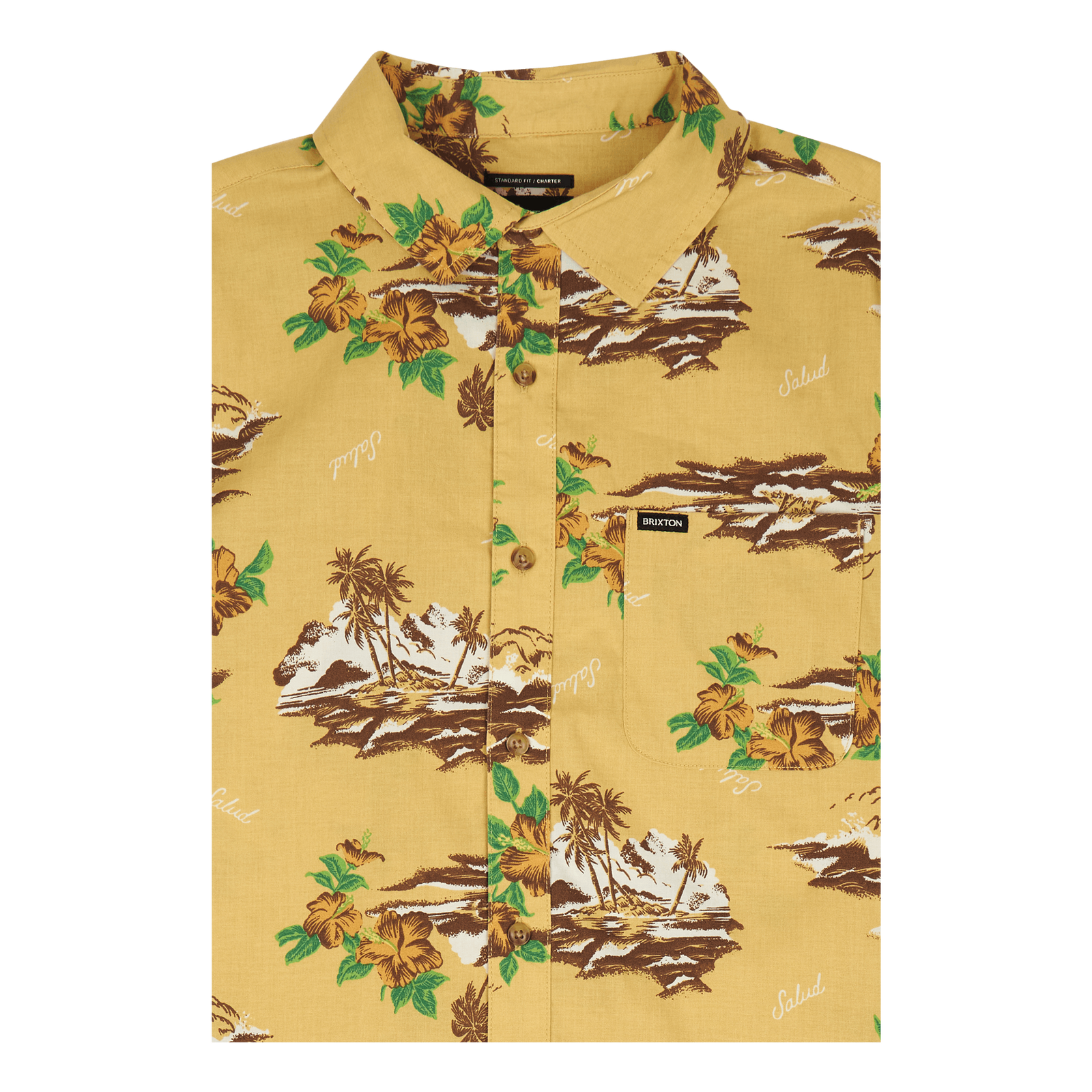 Charter Print S/s Wvn Straw/paradise