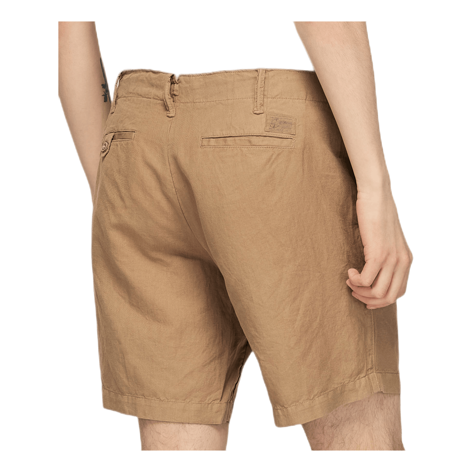 8-Inch Straight Fit Linen-Blend Short