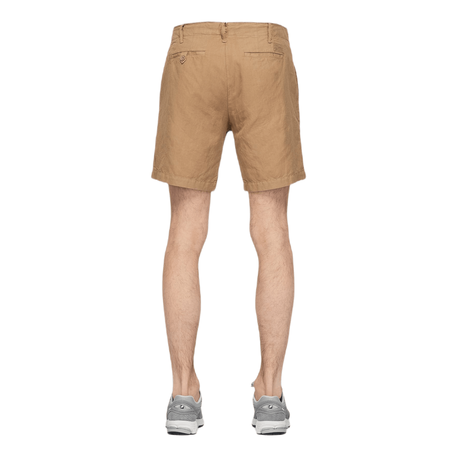 8-Inch Straight Fit Linen-Blend Short