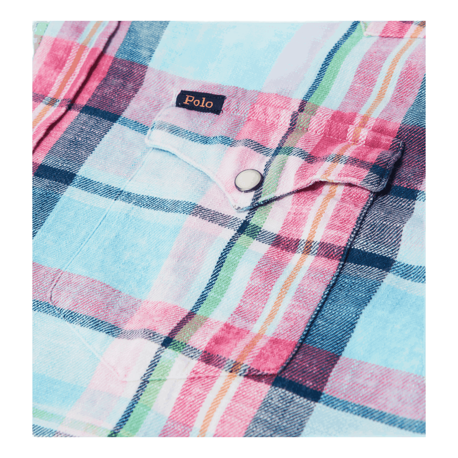 Slub Cotton Plaid Western Shirt