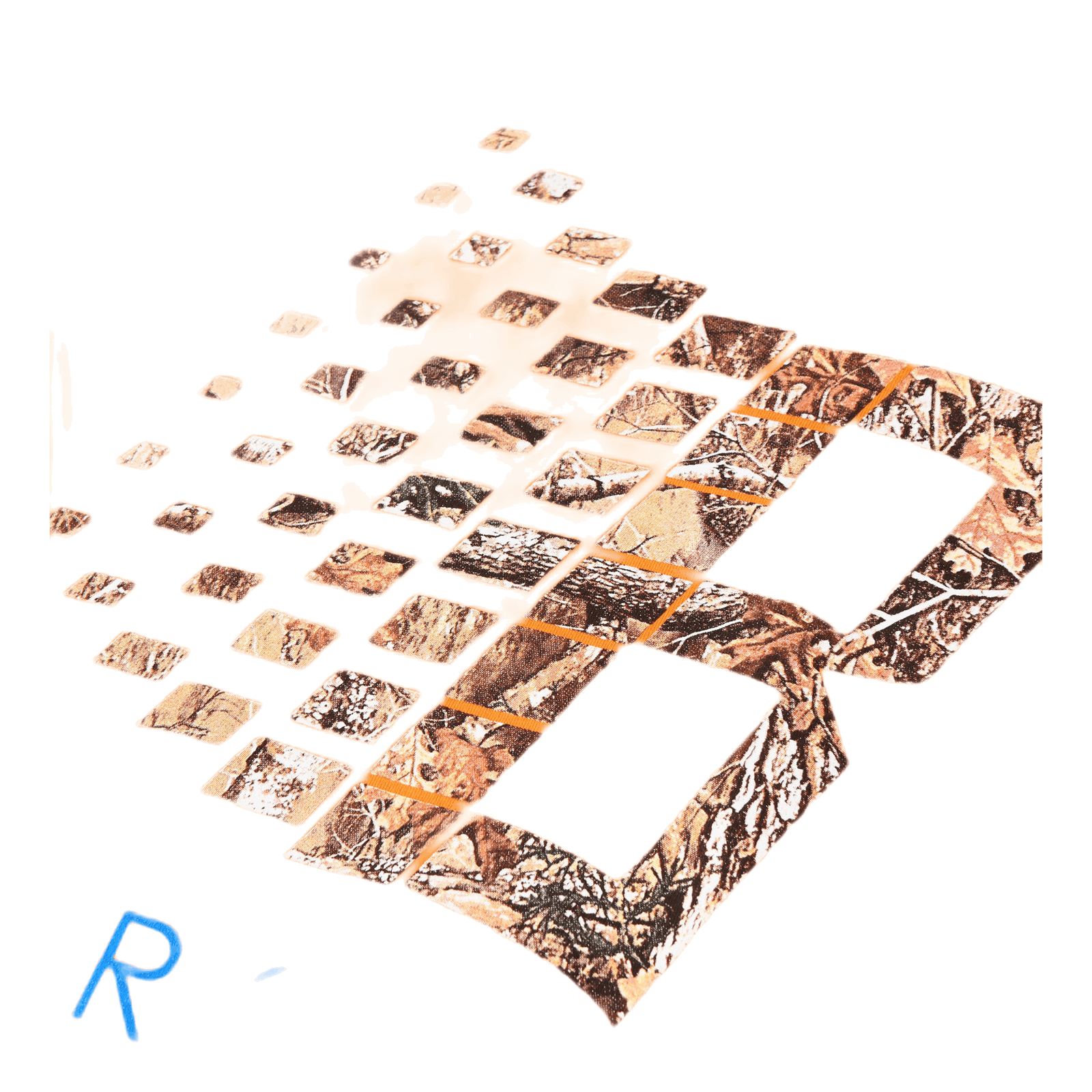 B Logo Tree Longsleeve Orange