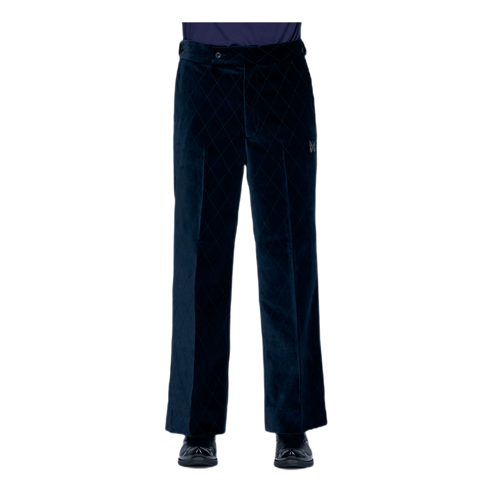 Side Tab Trouser Pe/c Velvet / Blue