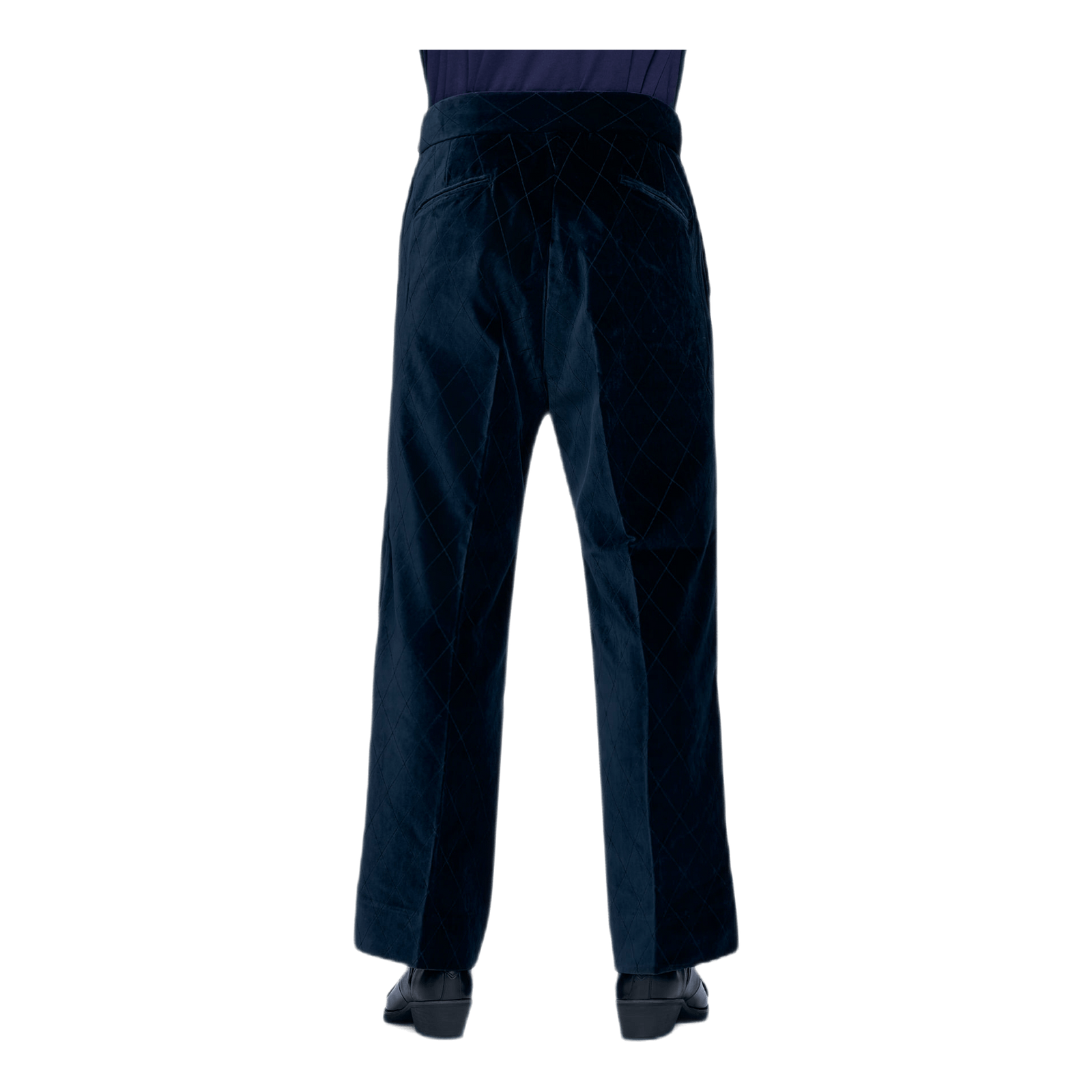 Side Tab Trouser Pe/c Velvet / Blue
