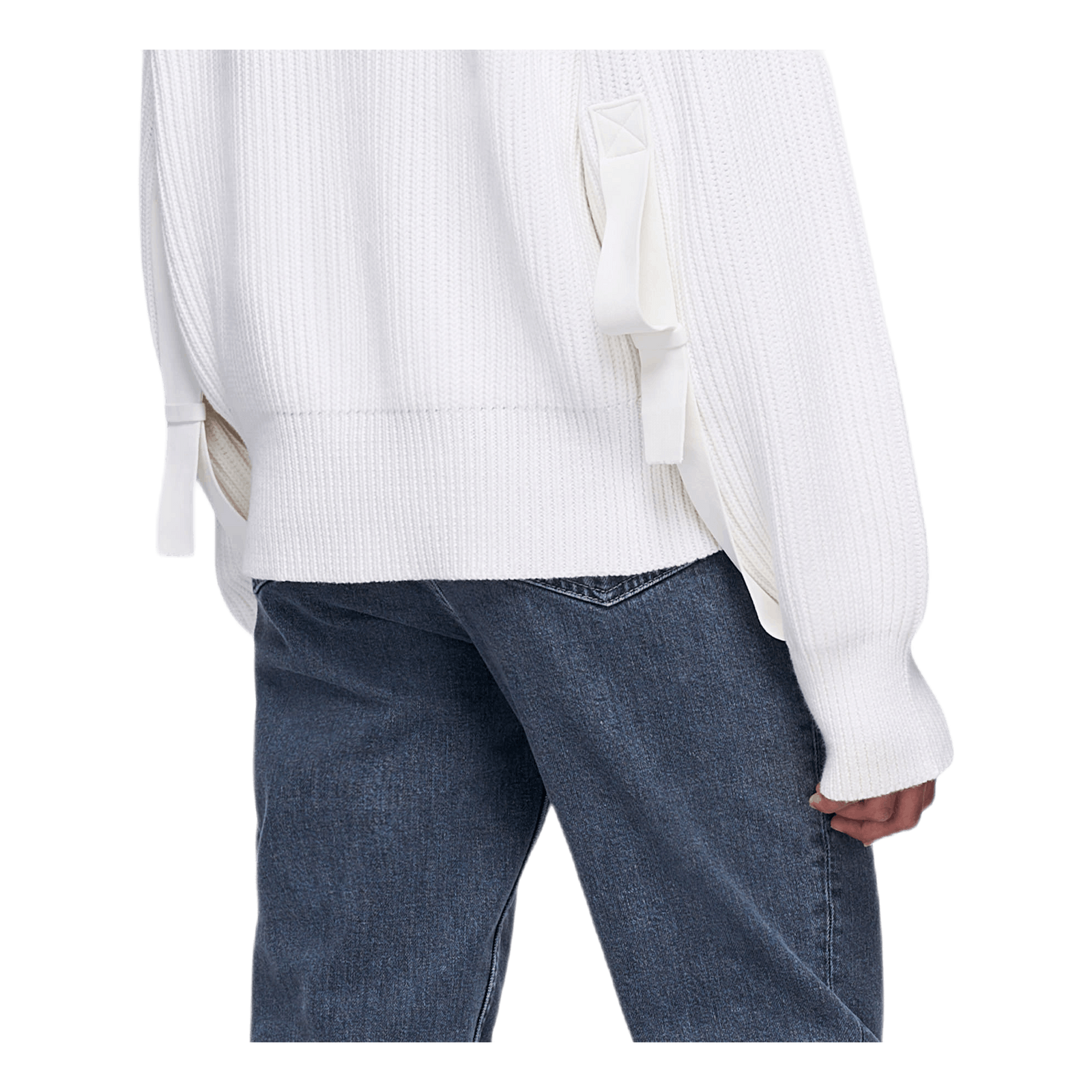 Wool Cotton Crewneck White