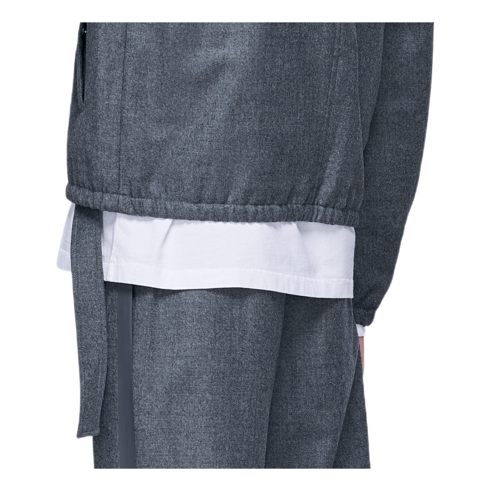 Padded Flannel Bomber Gray