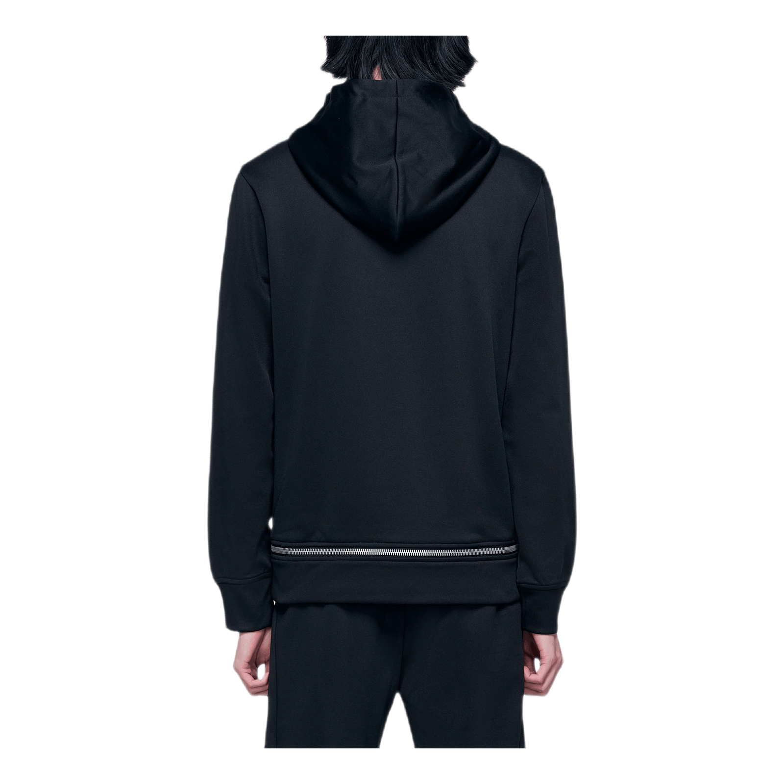 Zip Away Hoodie Black
