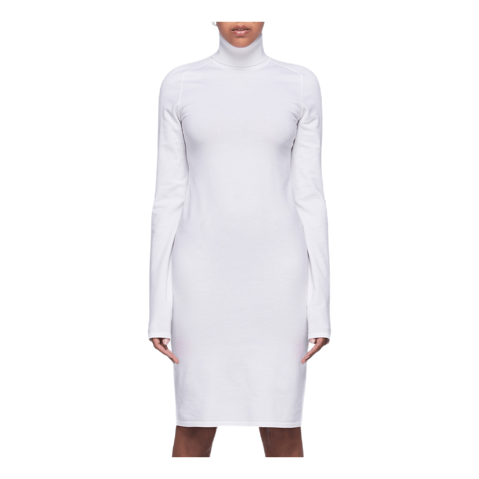 Compact Wool Dress White