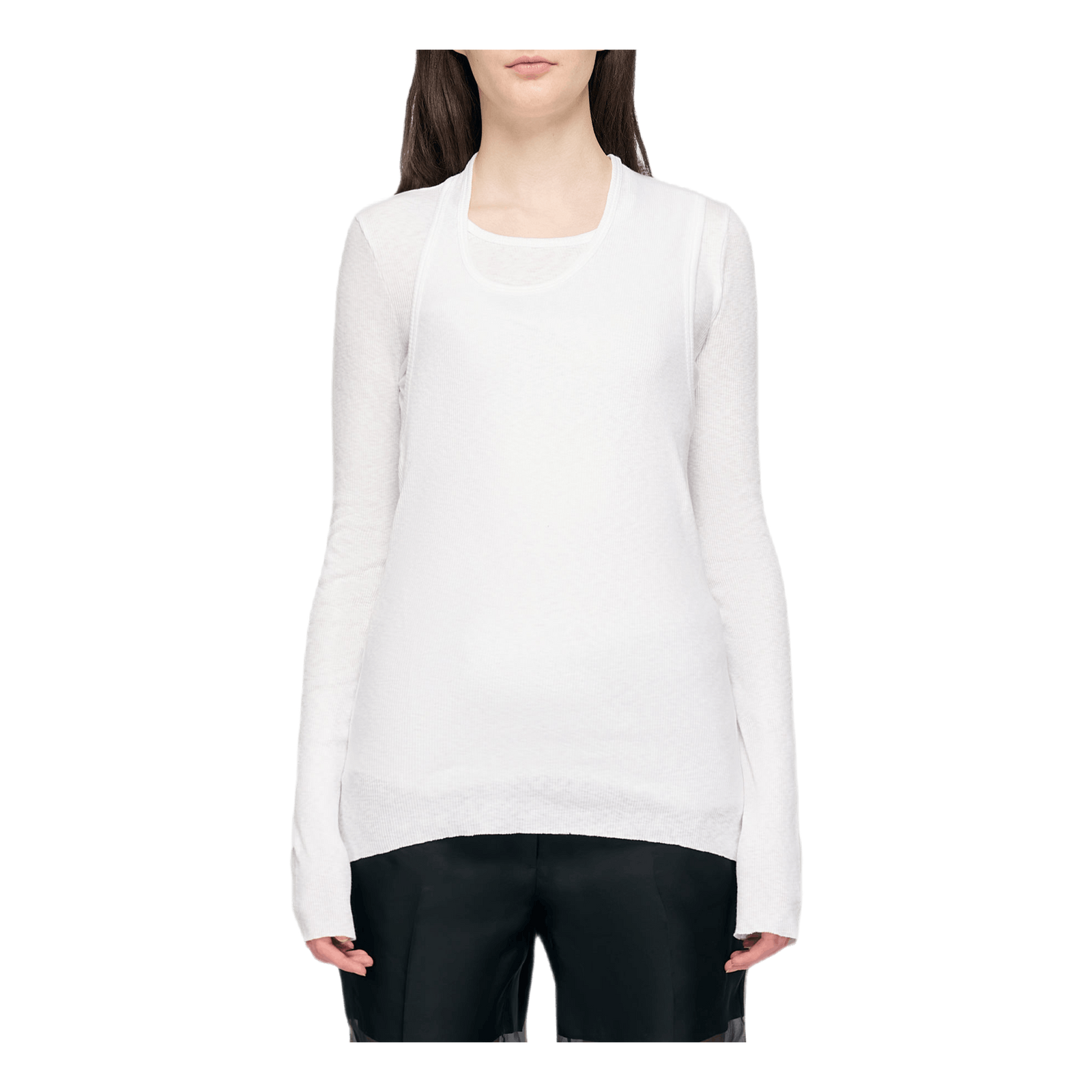 Long Sleeve Tee Pz Map White