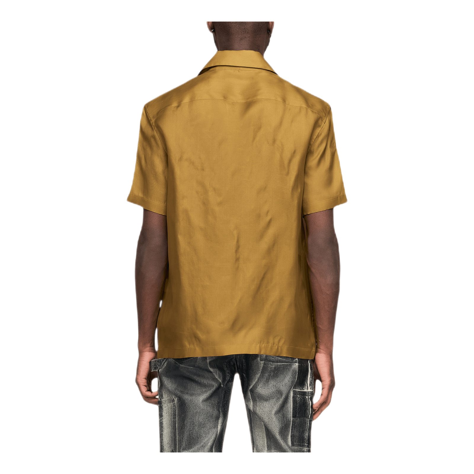 Satin Organza Shirt Khaki