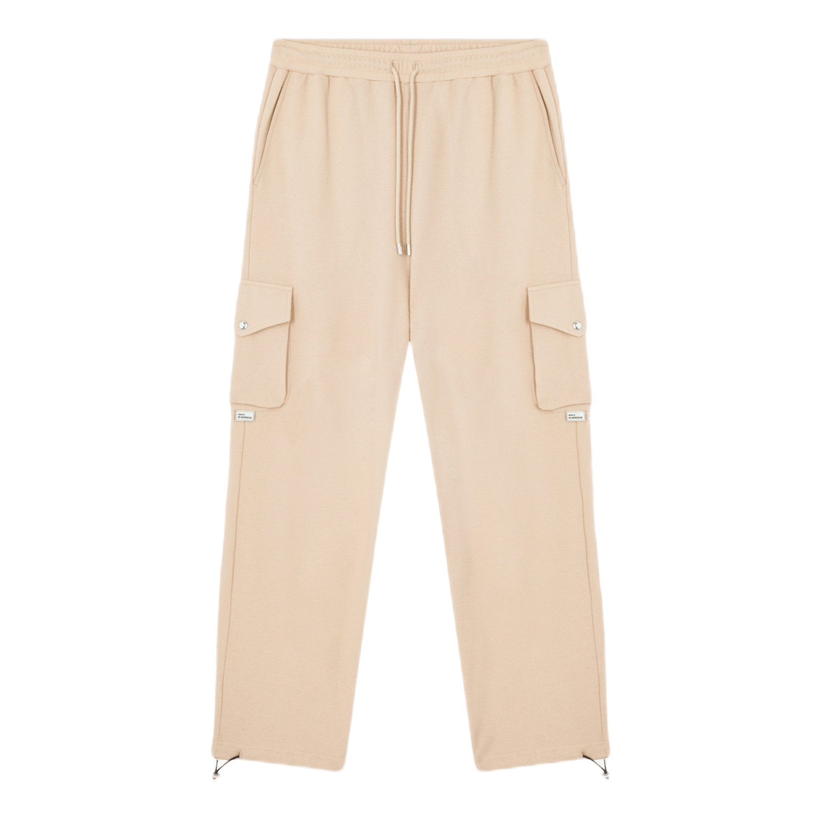Piquet Baggy Cargo Pants Khaki