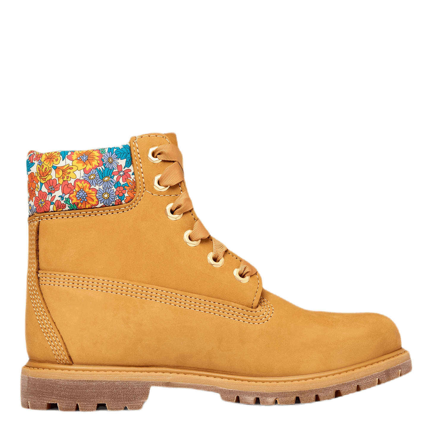 Womens 6 Inch Premium White Brown