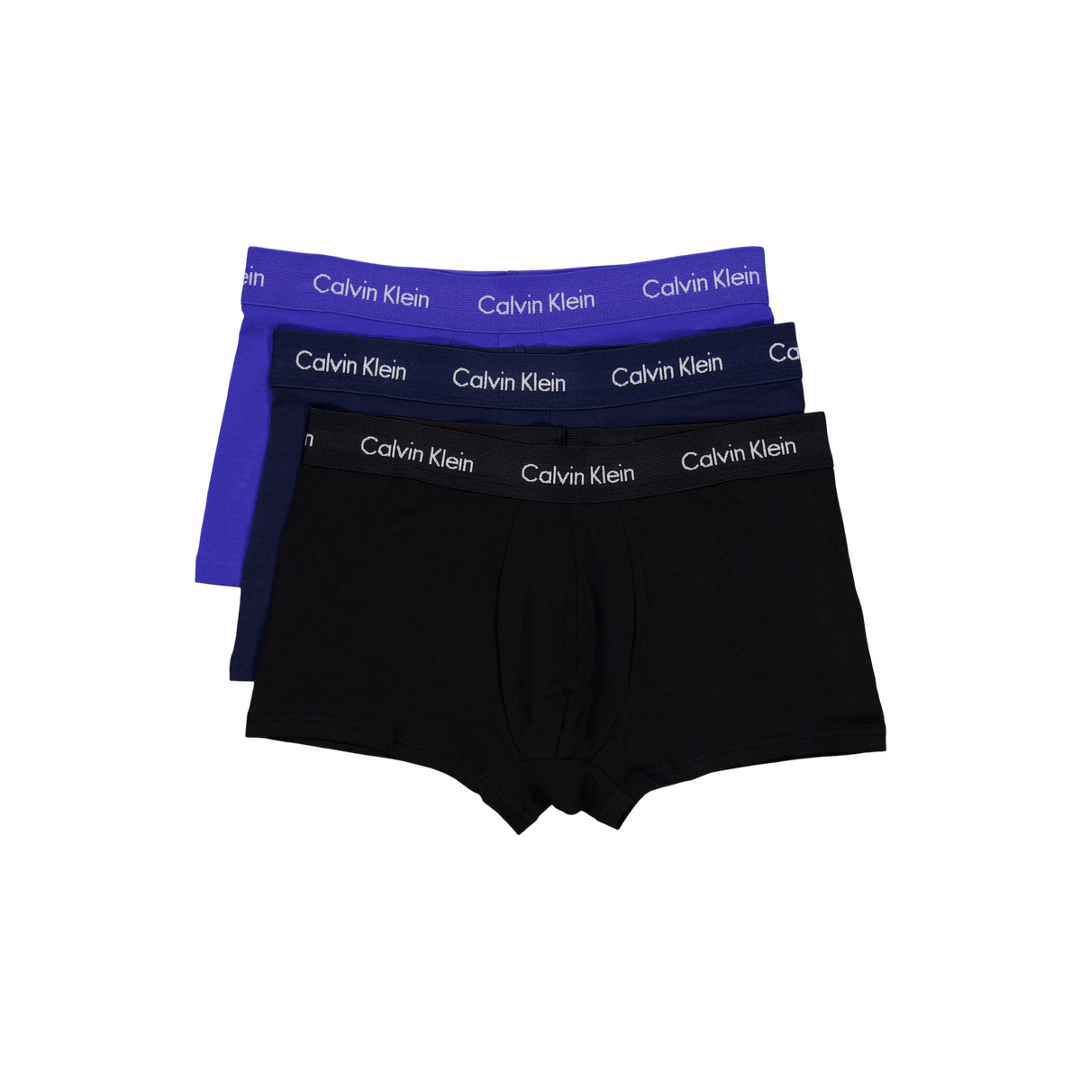 Cotton Stretch 3P Low Rise Trunk Blue