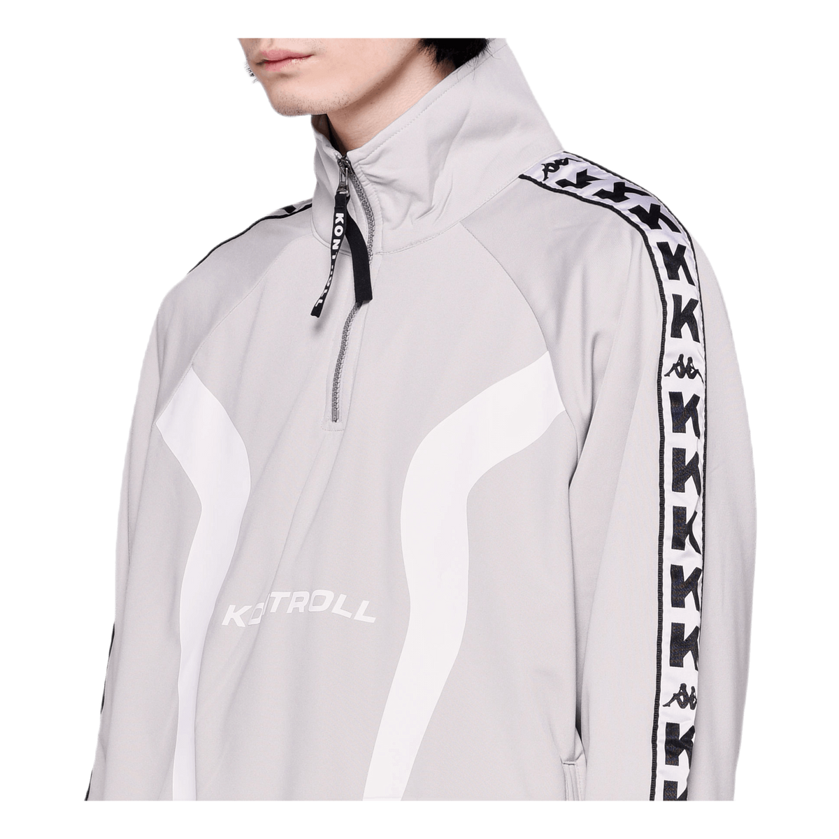 Half Zip Banda Jacket Gray