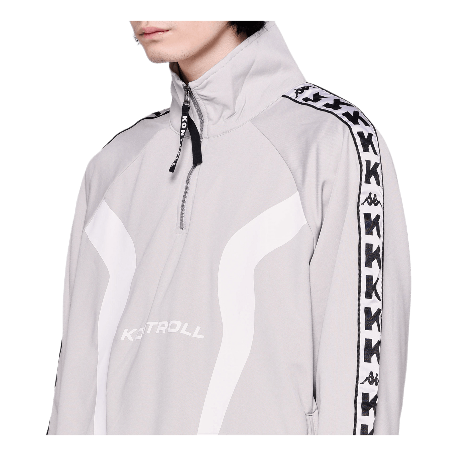 Half Zip Banda Jacket Gray