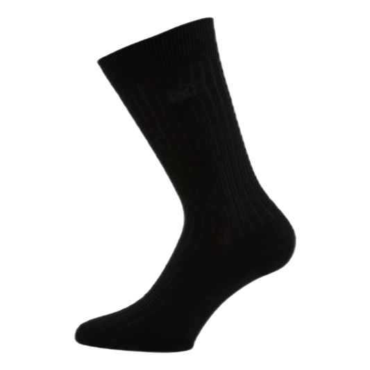 Cotton Crew Socks Black