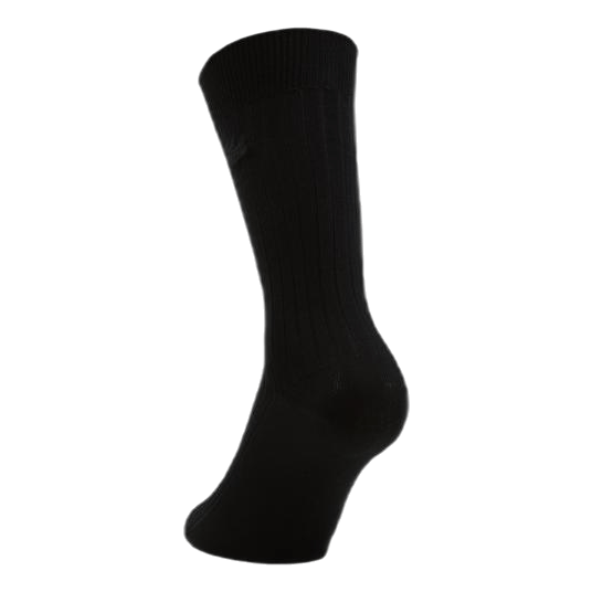 Cotton Crew Socks Black