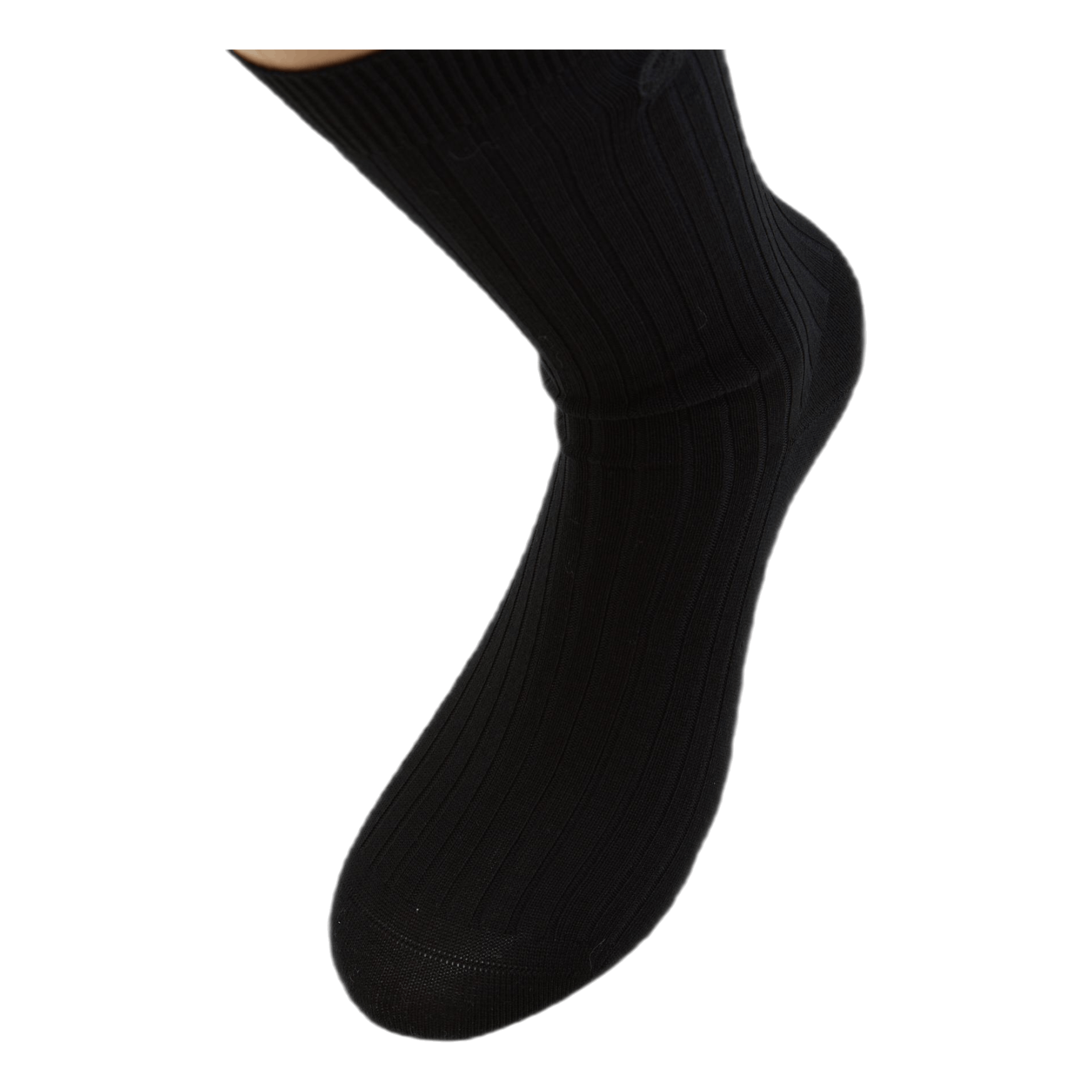 Cotton Crew Socks Black