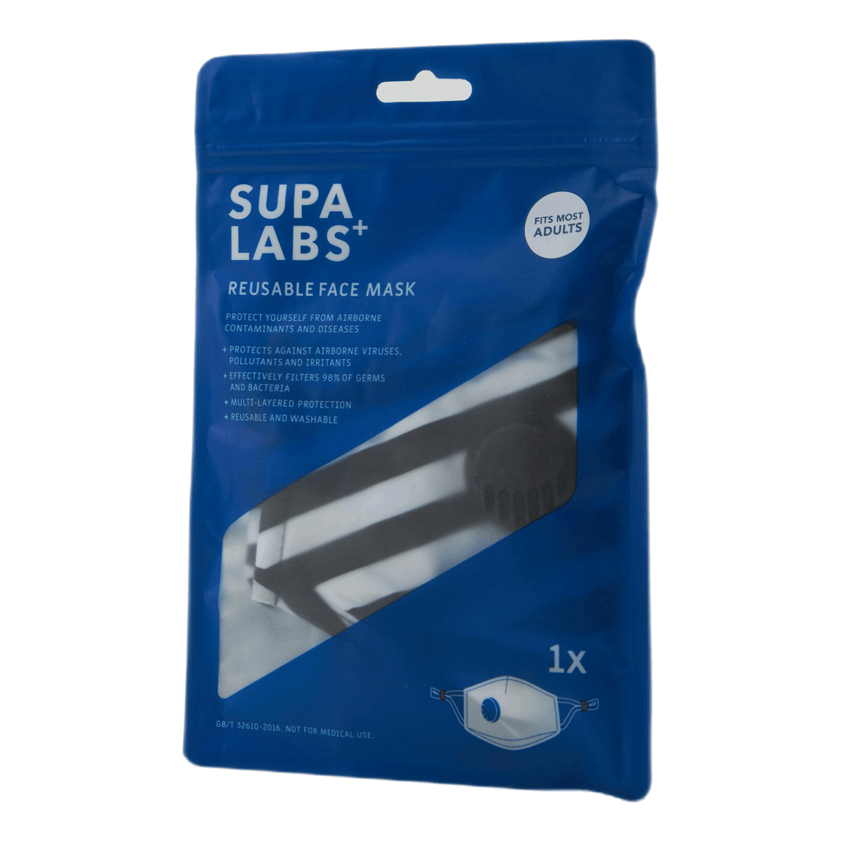 Li Adult Hero Mask Blk/wht Str Black-white Stripe