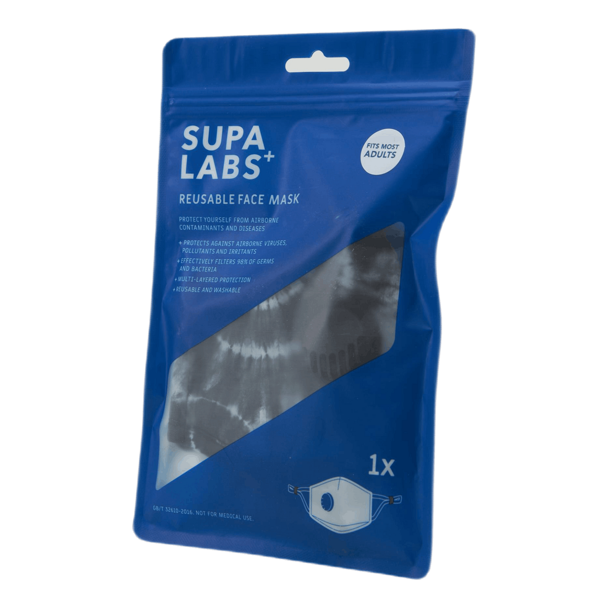 Li Adult Hero Mask Black Tie D Black Tie Dye