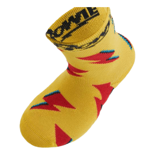 Flashy Bowie Kids Sock Yellow