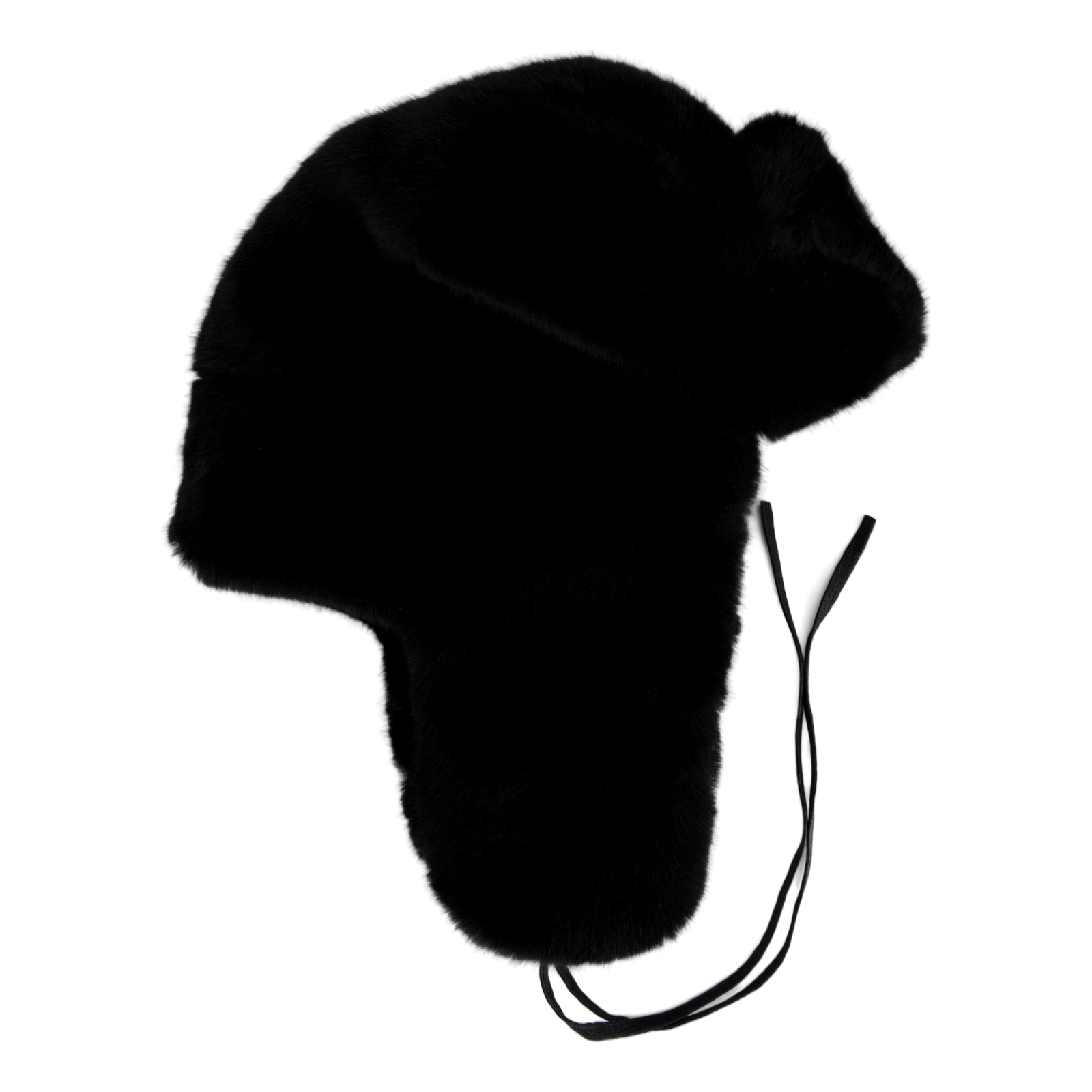 Kg Black Faux Fur Trapper Black