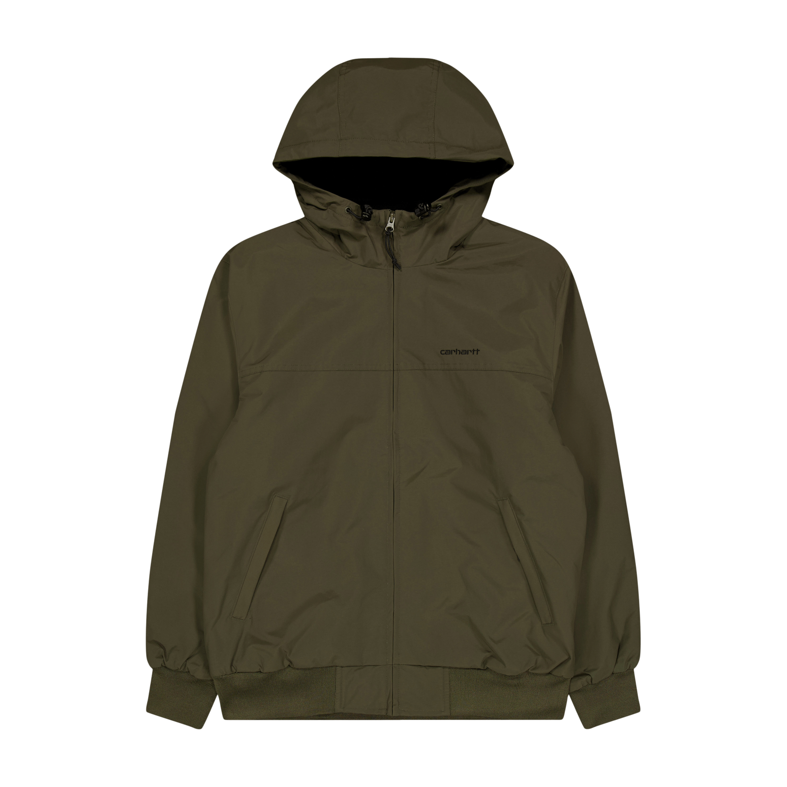 Hooded Sail Jacket 100% Nylon  Cypress / Black