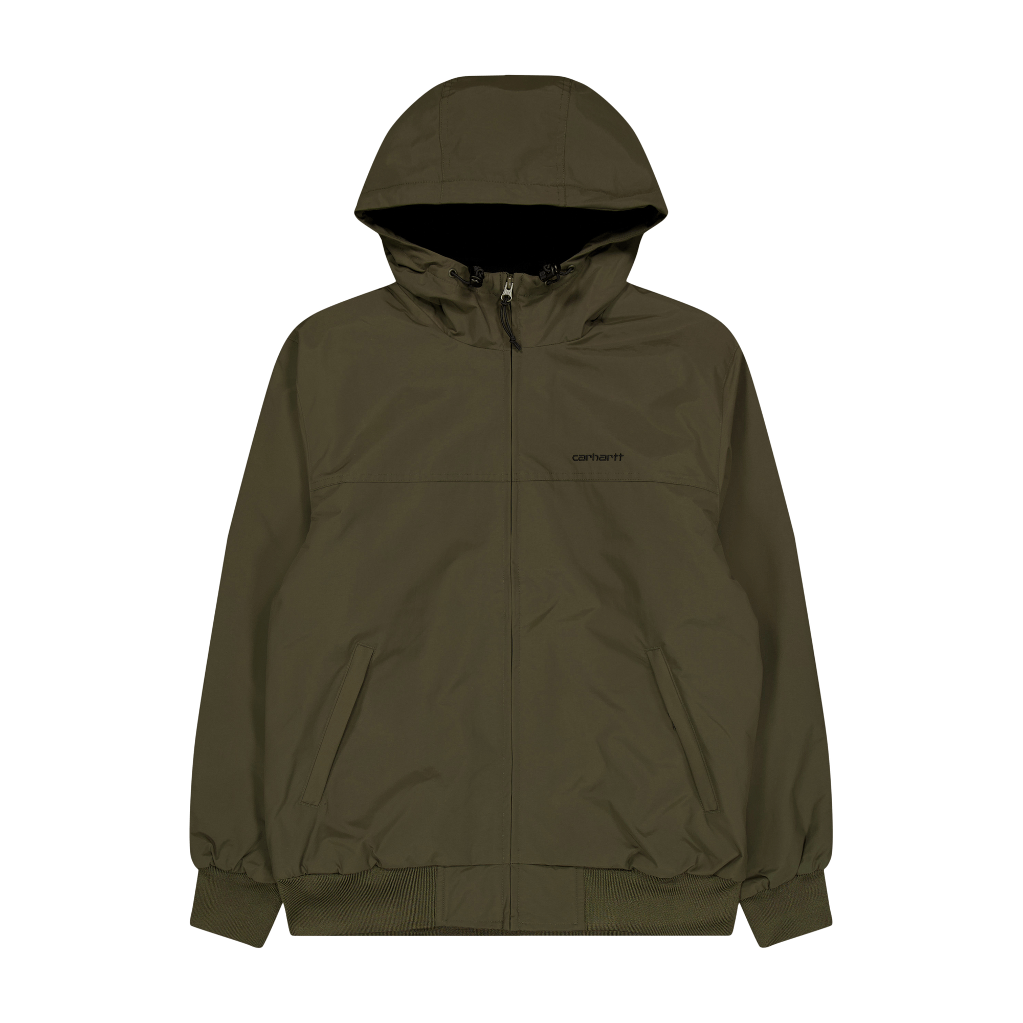 Hooded Sail Jacket 100% Nylon  Cypress / Black