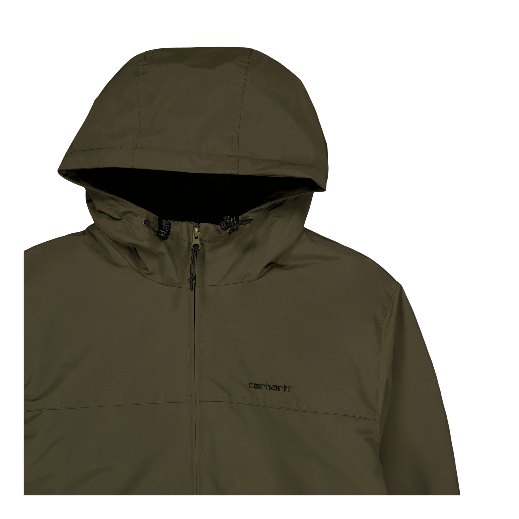 Hooded Sail Jacket 100% Nylon  Cypress / Black