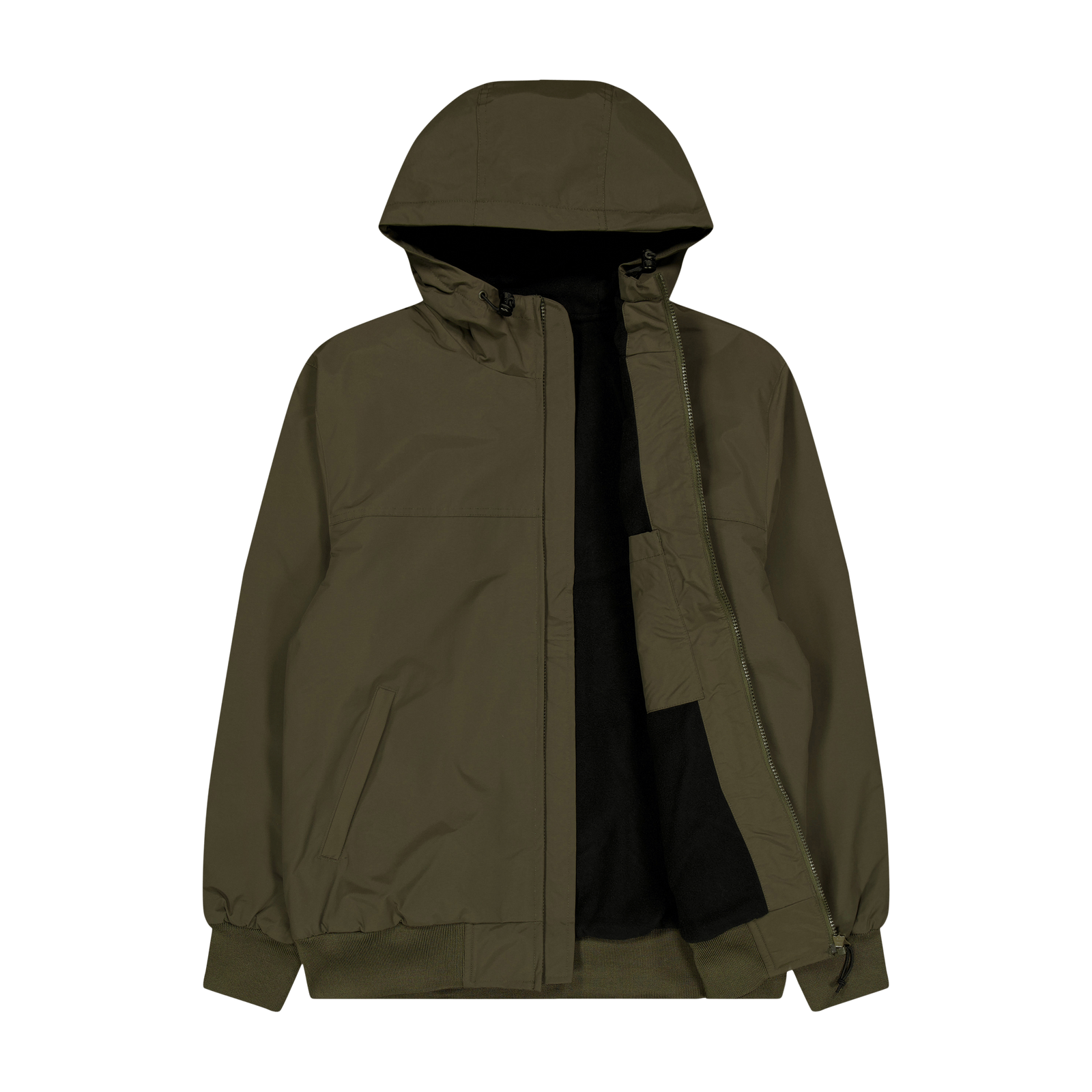 Hooded Sail Jacket 100% Nylon  Cypress / Black