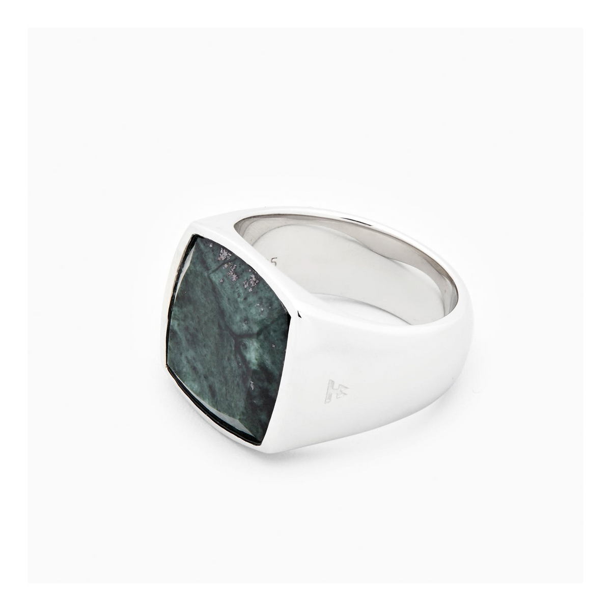 Cushion Green Marble (m) 925 Sterling Silver