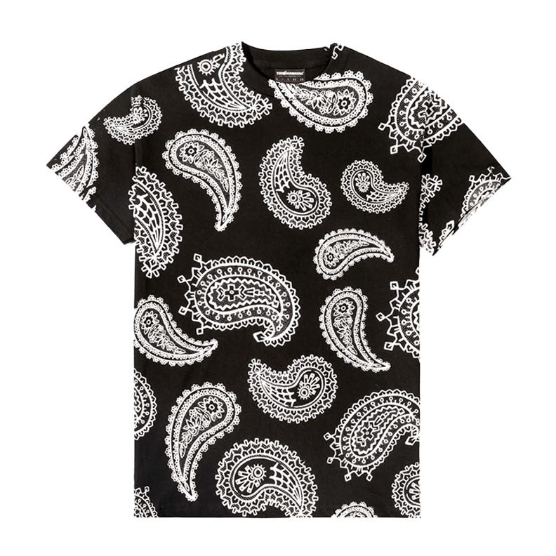 Vides Paisley T-shirt Blk