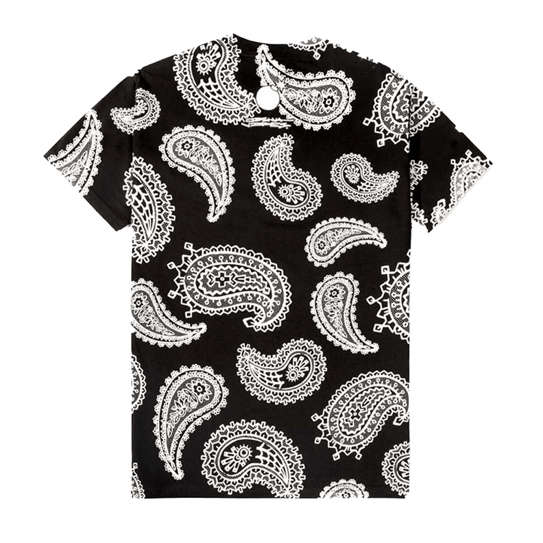 Vides Paisley T-shirt Blk