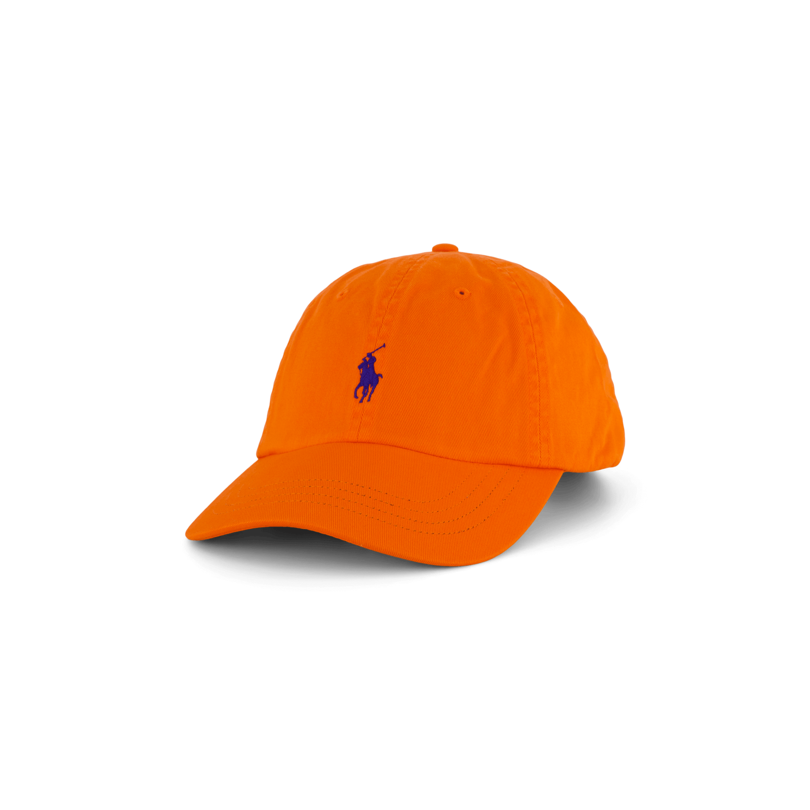 Cotton Chino Ball Cap Sailing Orange