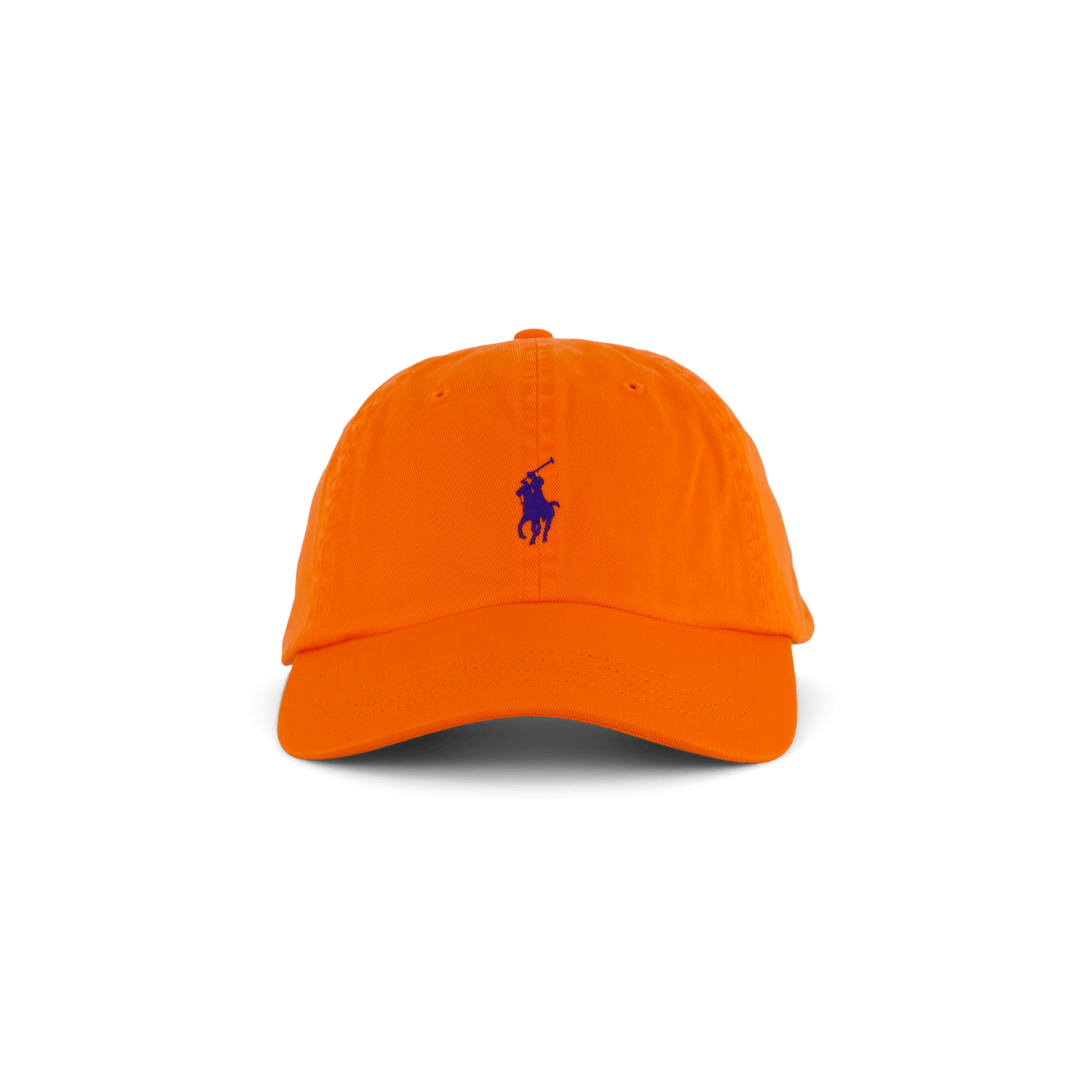 Cotton Chino Ball Cap Sailing Orange