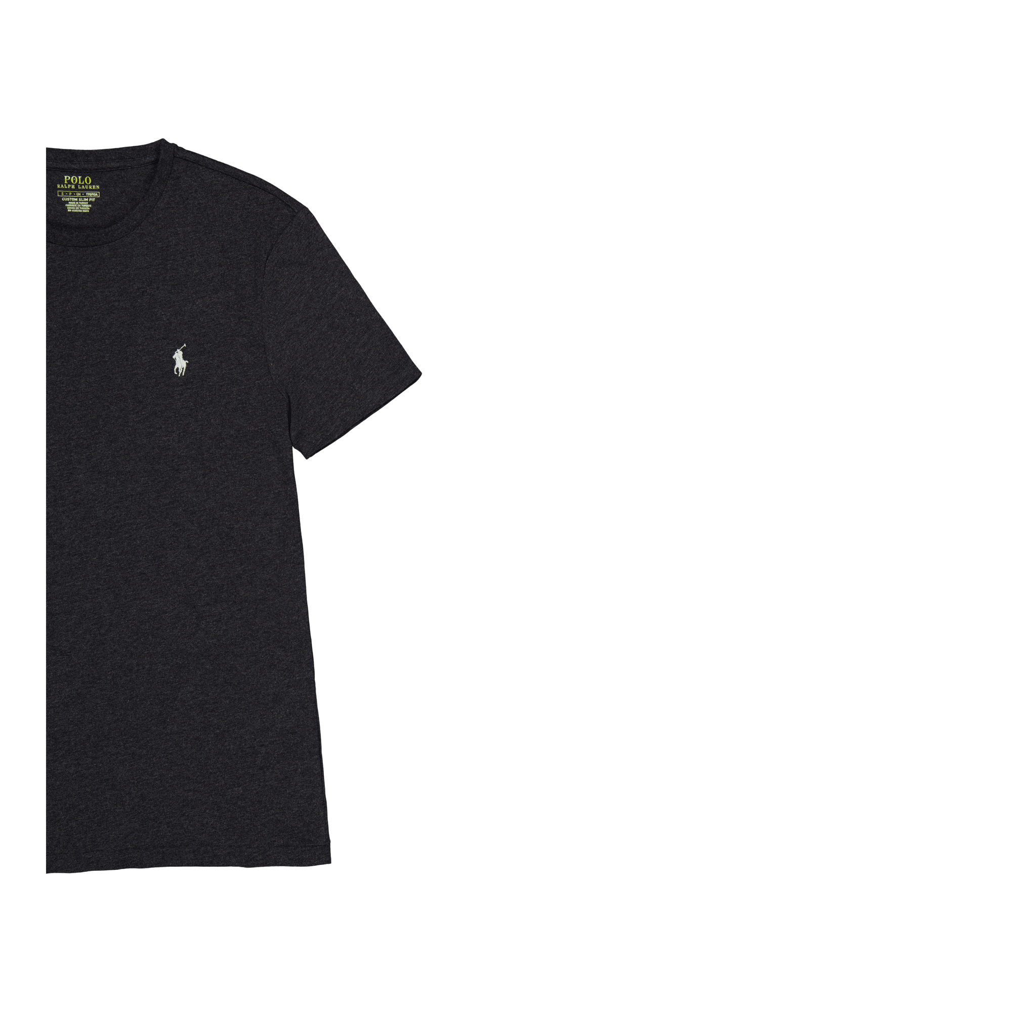 Custom Slim Fit Jersey Crewneck T-Shirt Black Marl Heather