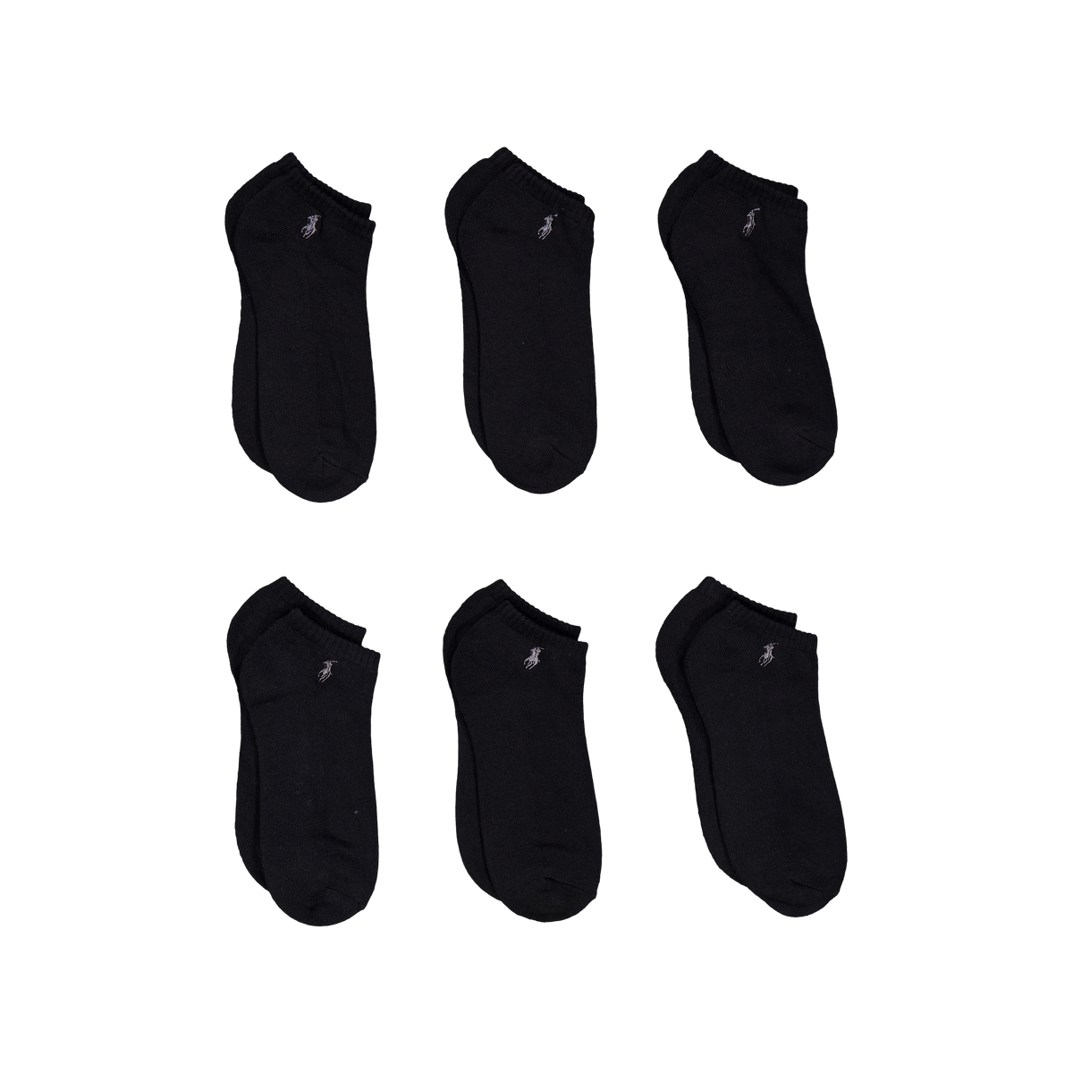 Cushioned Low-Cut-Sock 6-Pack Black
