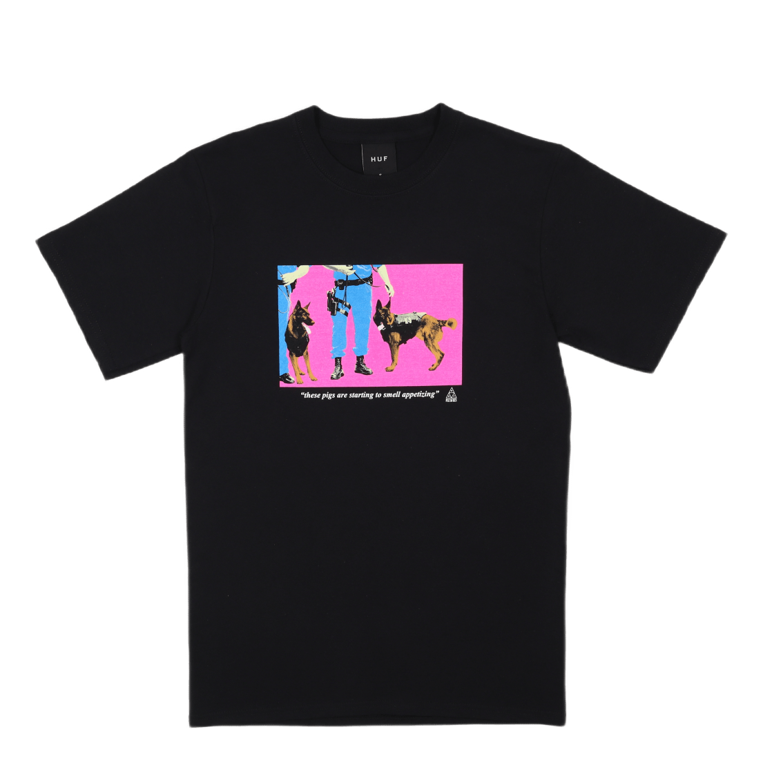 HUF X PLEASURES GANG CONTROL S/S TEE BLACK