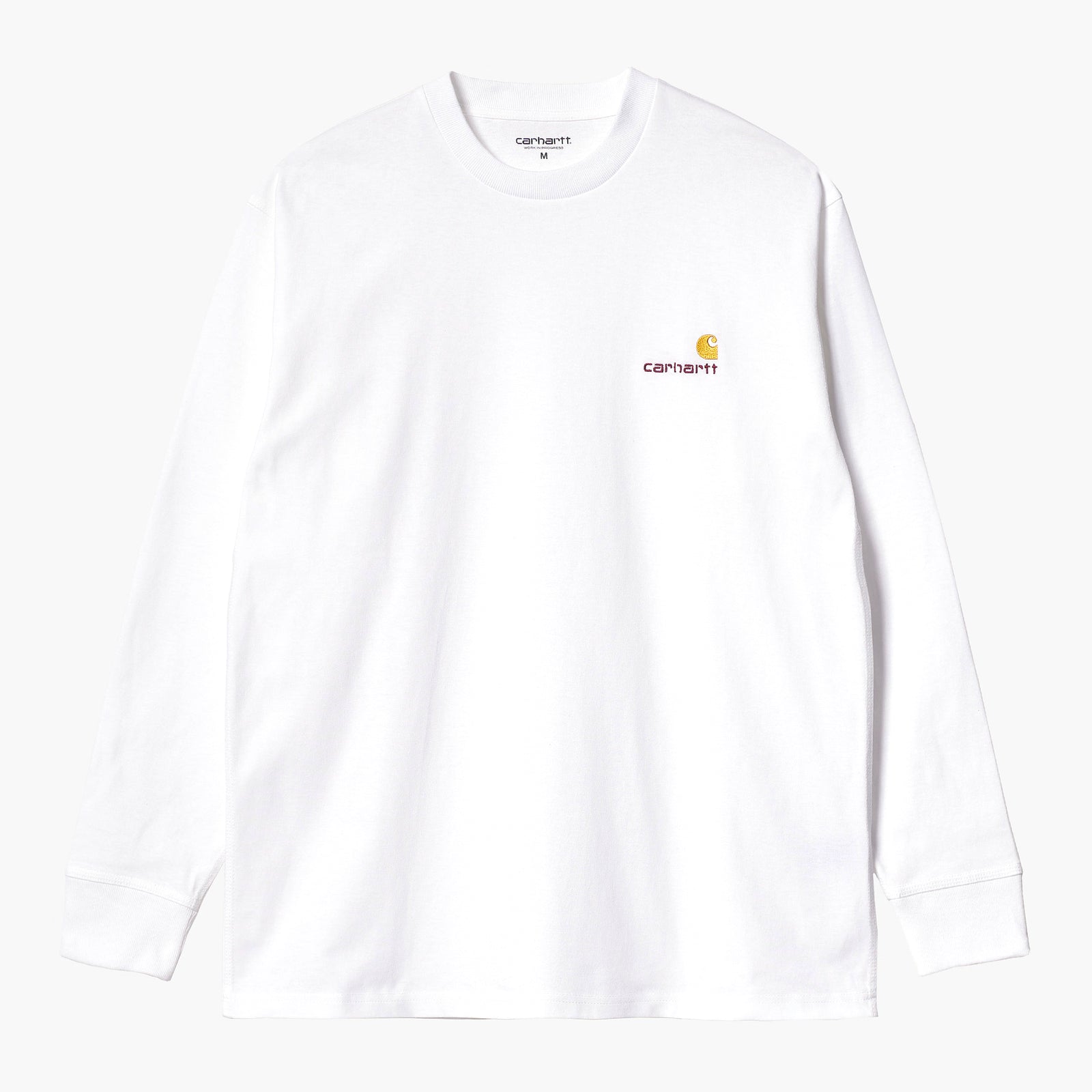 L/s American Script T-shirt White
