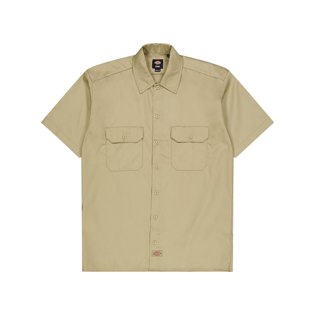 『TEN WORK SHIRT SS KHAKI L』 Dickies Work Shirt Ss Rec Kh | Caliroots.com