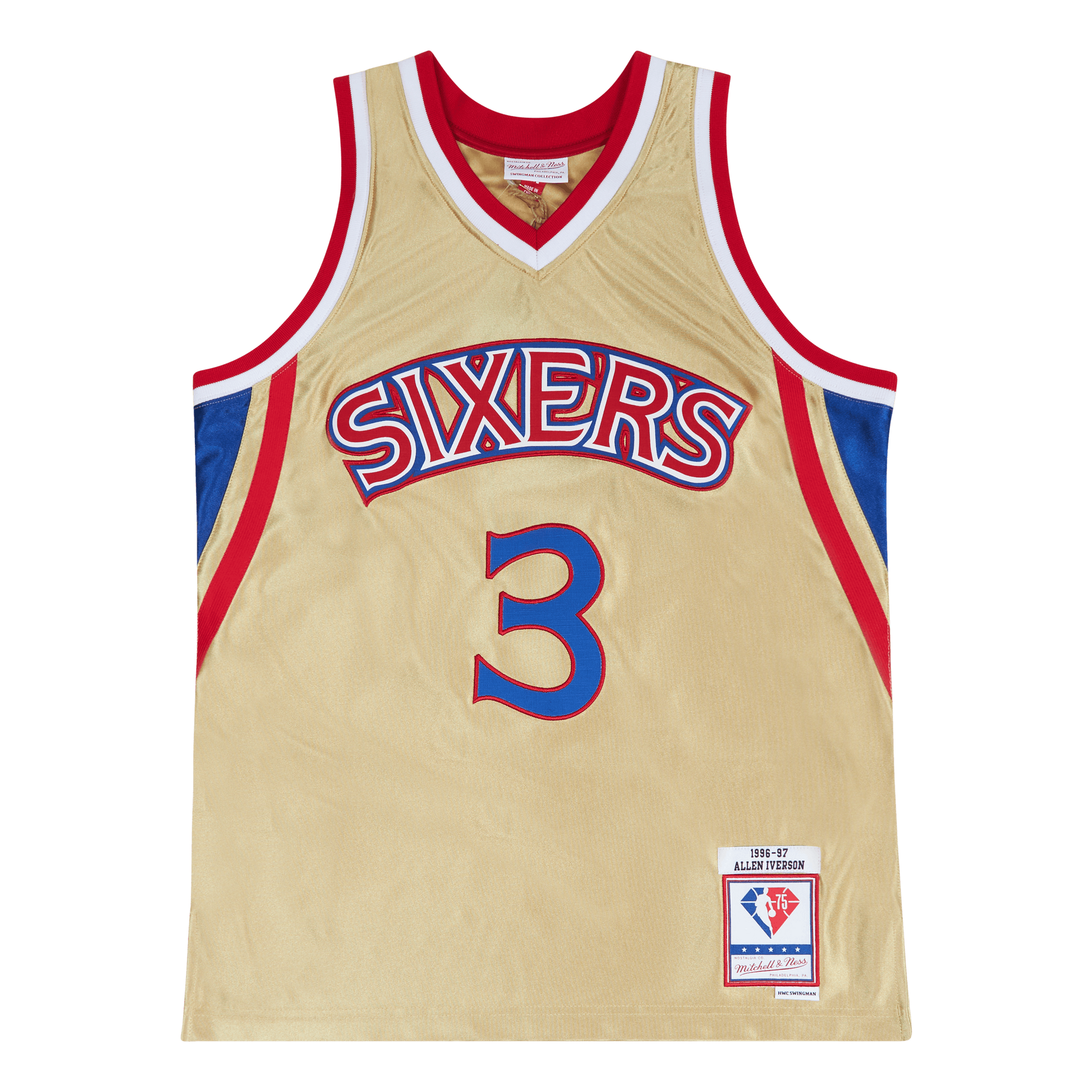 76ers Nba 75th Gold Swingman