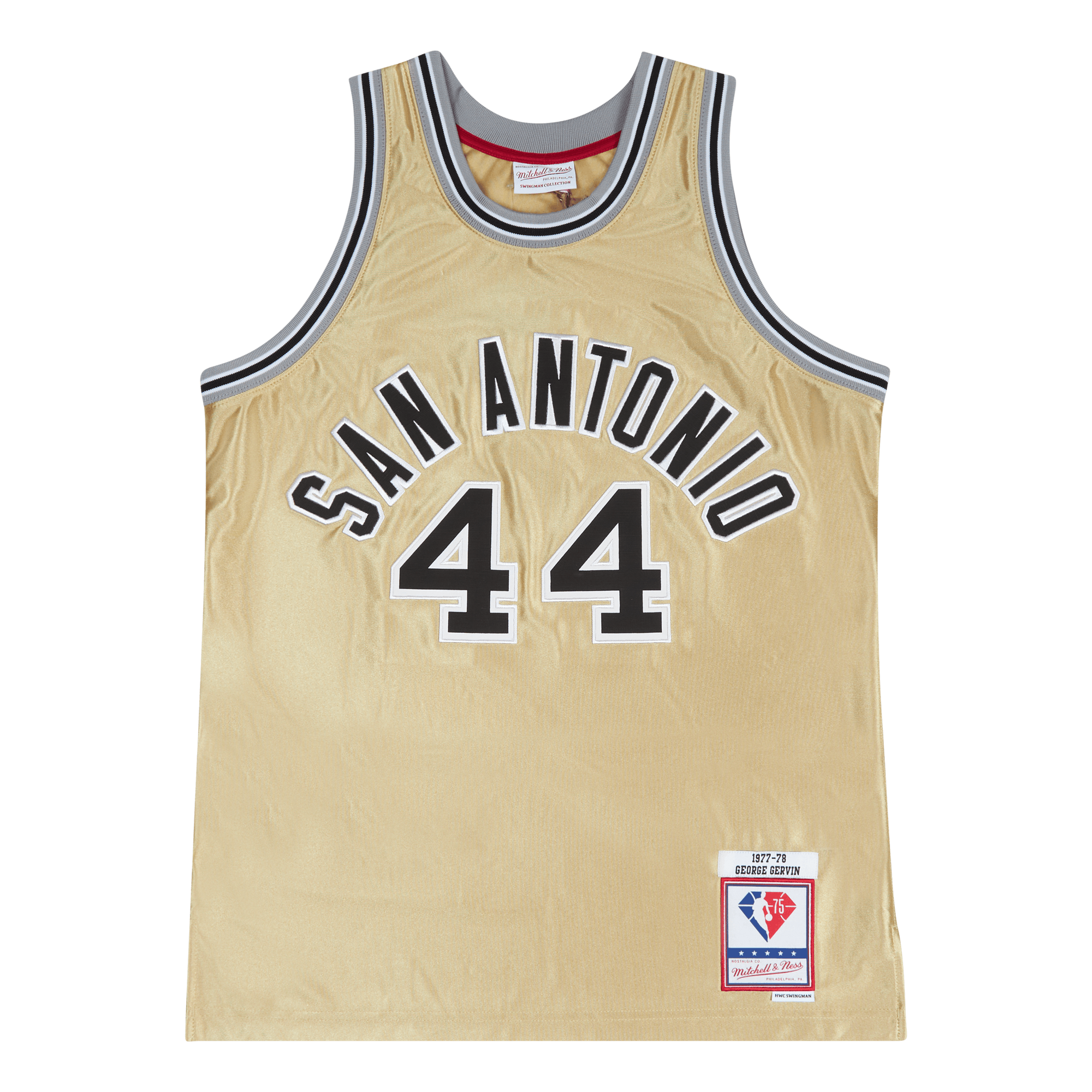 Spurs Nba 75th Gold Swingman Gold