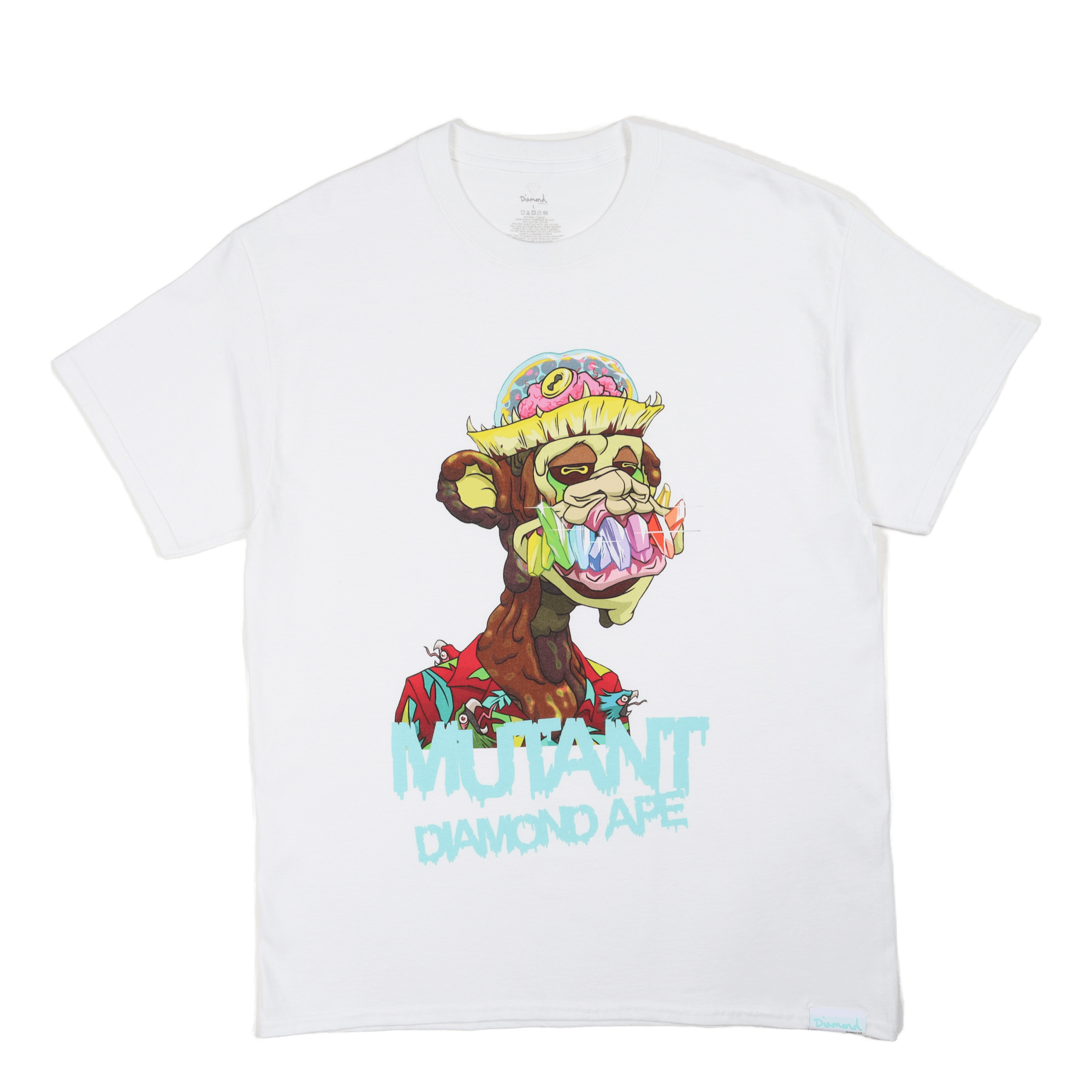 Mutant Diamond Ape Tee Wht