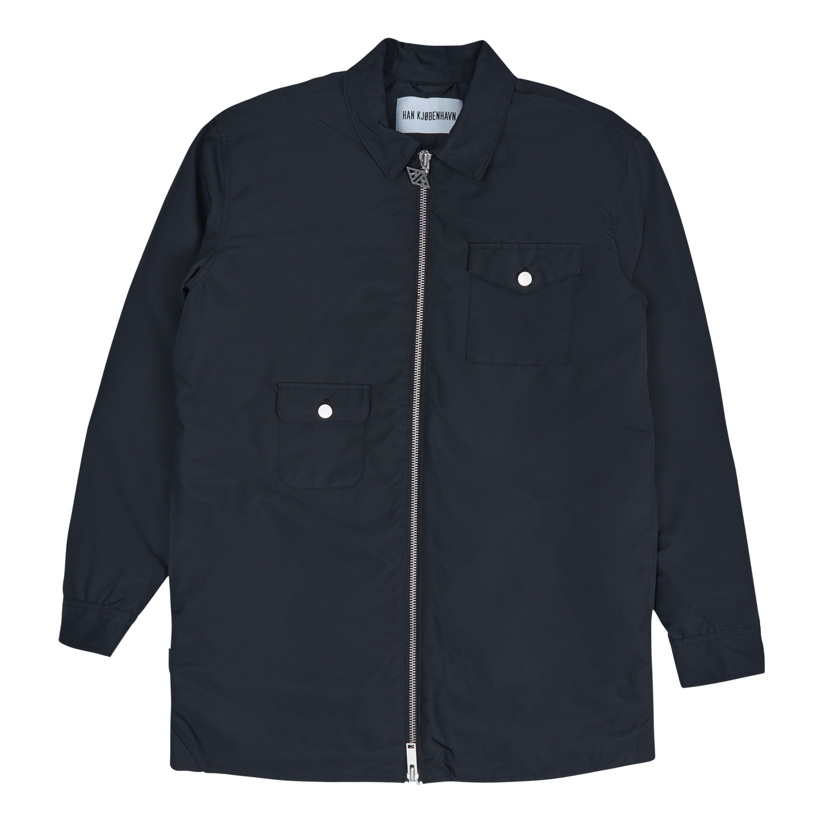 Army Shirt Zip Long Black