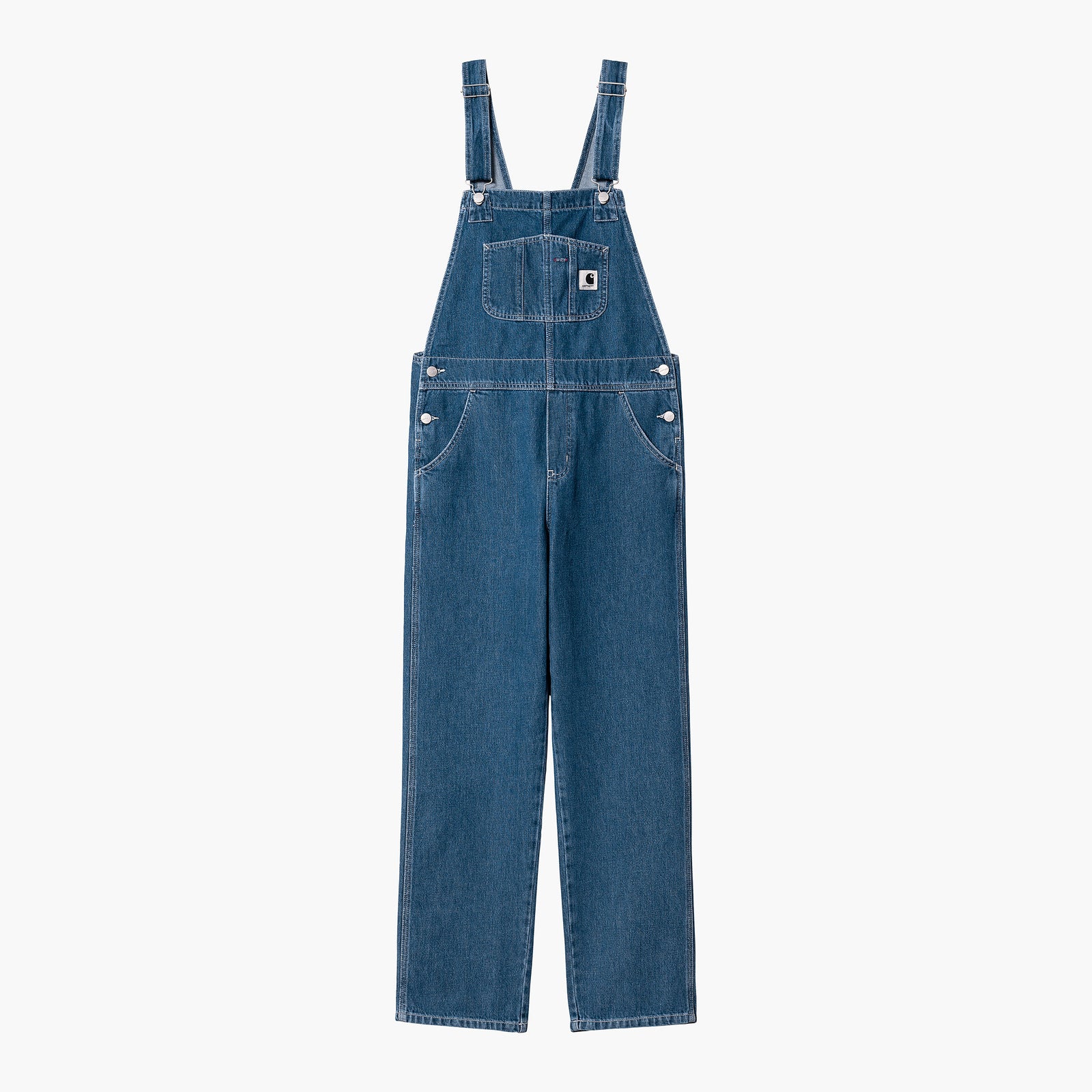 W' Bib Overall Straight Blue