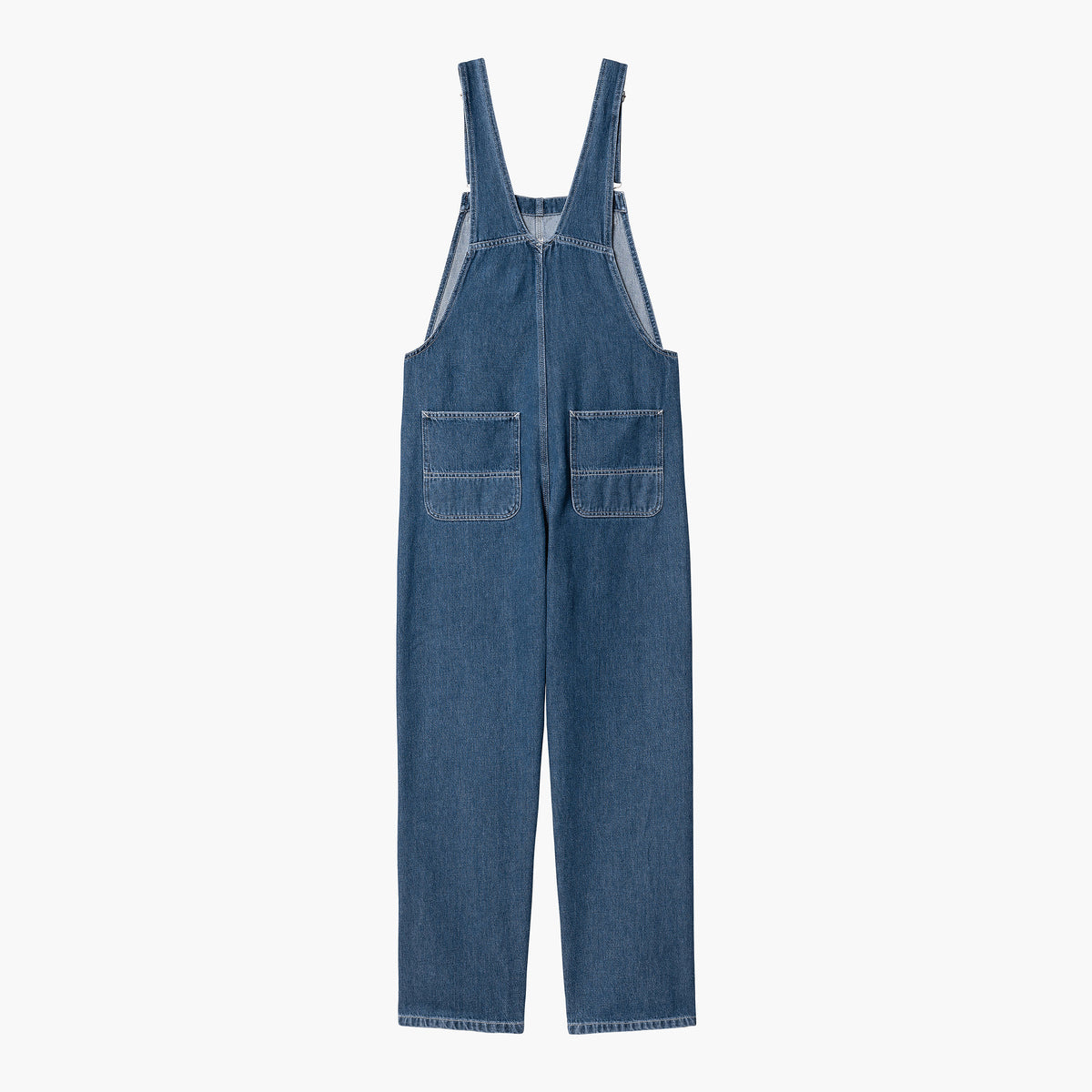 W' Bib Overall Straight Blue