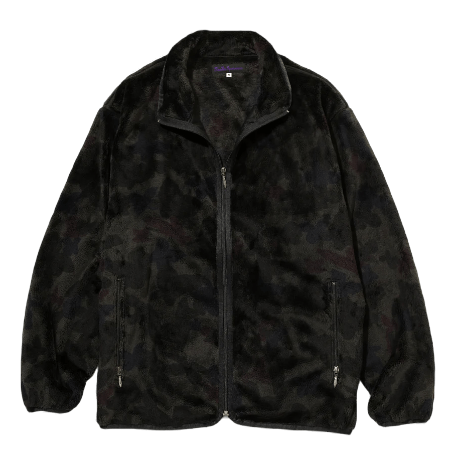 W.u. Piping Jacket - Micro Fur Charcoal